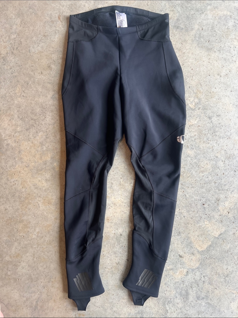 Pearl Izumi Black Cycling Tights with Ankle Stirrups